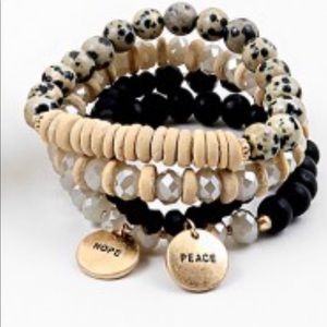Beaded bracelet set